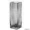 Set of 2 Square Frosted Clear Glass Table Vase - A Timeless Centerpiece for Dining Tables, Living Rooms, Bedrooms, Hotel Reception Areas and Conference Rooms, Ideal for Weddings and Special Occassions